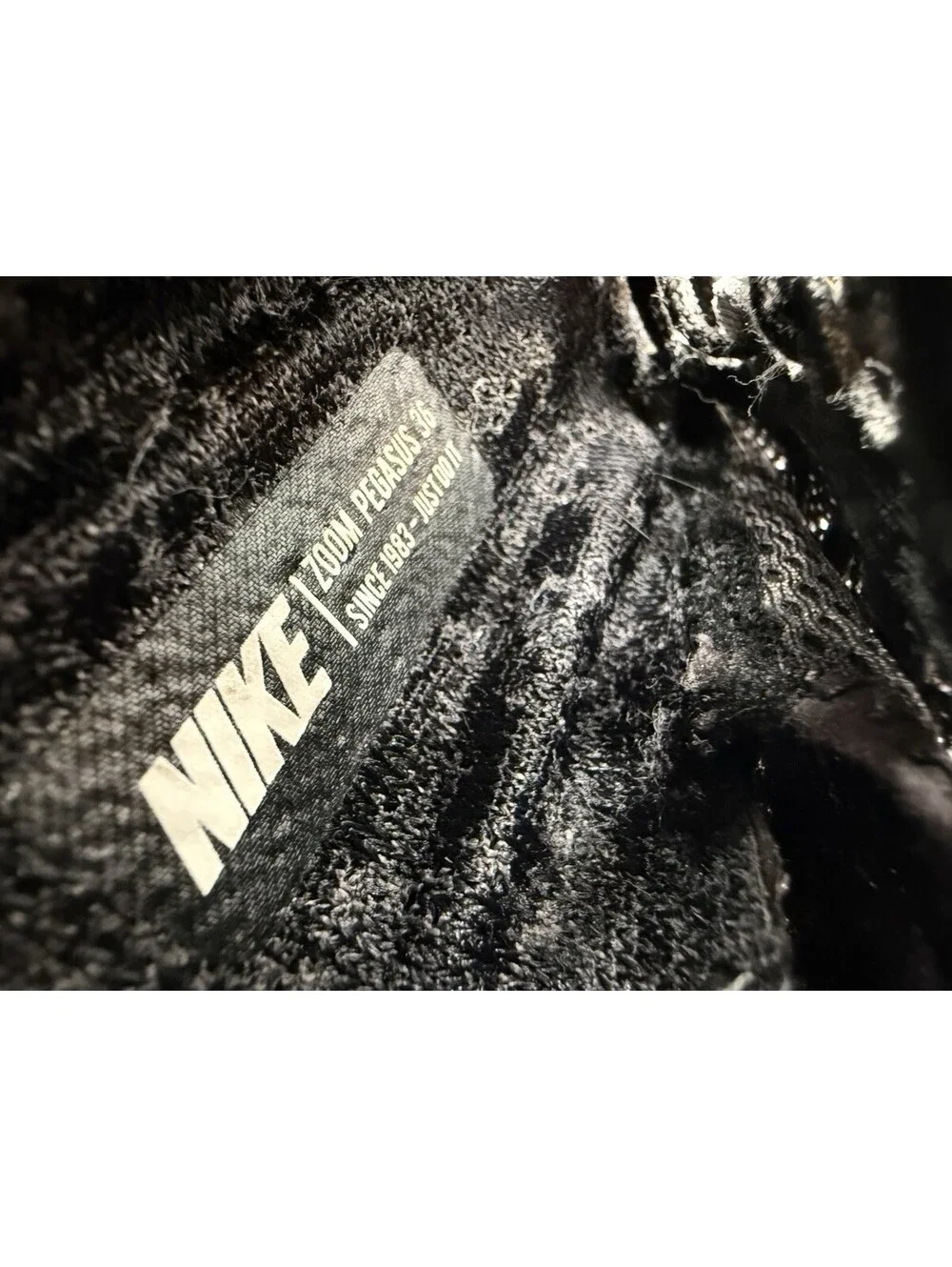 USED Nike Air Zoom Pegasus 36 Black Running AQ2210-004 Women's Size 7